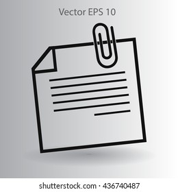 note vector icon