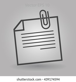 note vector icon