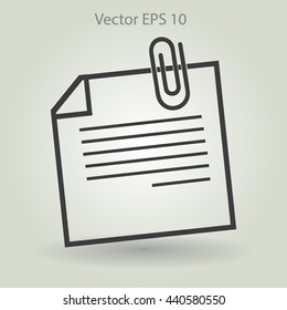 note vector icon