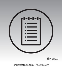 note vector icon