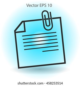 note vector icon
