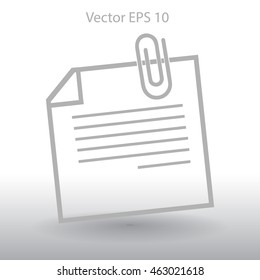 note vector icon