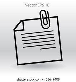 note vector icon