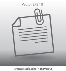 note vector icon