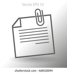 note vector icon