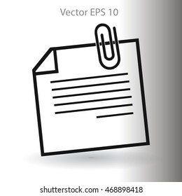 note vector icon