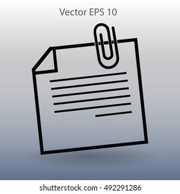 note vector icon