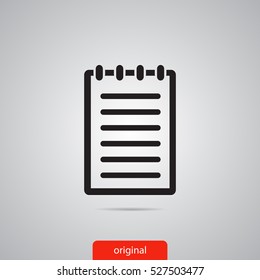 note vector icon