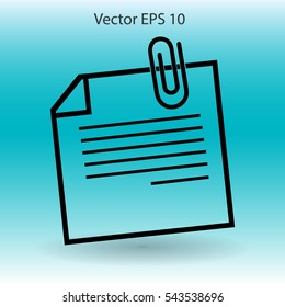 note vector icon