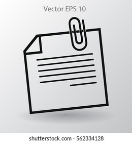 note vector icon