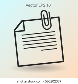 Note Vector Icon