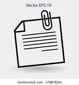 note vector icon