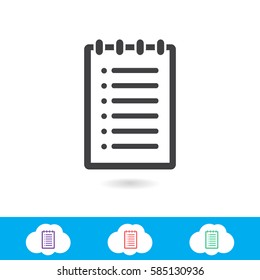 note vector icon