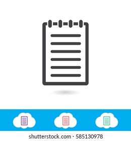 note vector icon