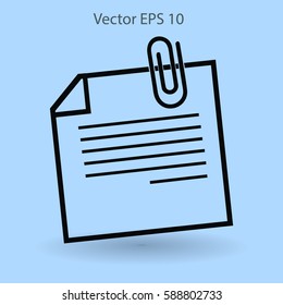 note vector icon