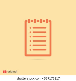 note vector icon