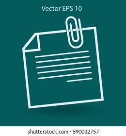 note vector icon