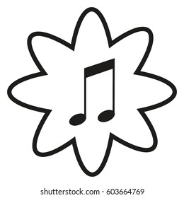 note, vector, icon
