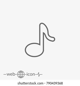 note vector icon