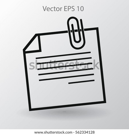 note vector icon