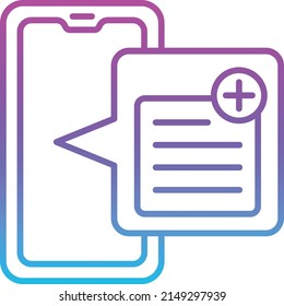 Note vector icon. Can be used for printing, mobile and web applications.