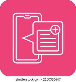 Note vector icon. Can be used for printing, mobile and web applications.