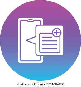 Note vector icon. Can be used for printing, mobile and web applications.