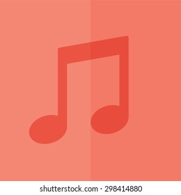 Note vector icon. Flat design