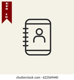 Note vector icon line design
