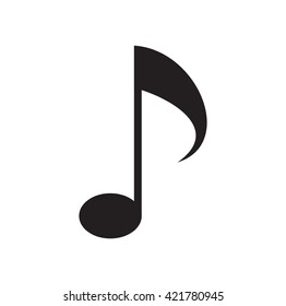 Note vector icon - Music vector icon