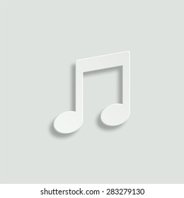 note vector icon - paper illustration