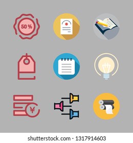 note vector icon set