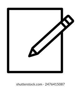 note Vector Line Icon Design