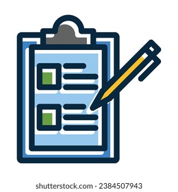 Note Vector Thick Line Filled Dark Colors Icons For Personal And Commercial Use.
