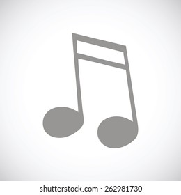 Note web black icon on a white background. Vector symbol