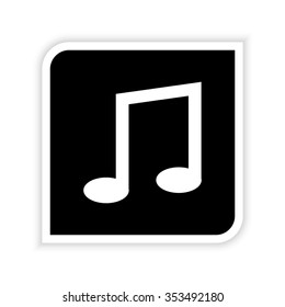 Note  - white vector icon