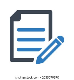 Icono de escritura de nota.acuerdo,papel (ilustración vectorial)