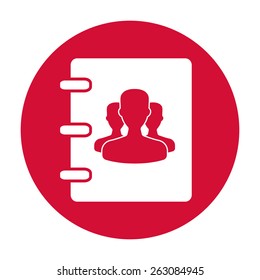 Notebook, address, phone book icon