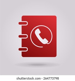 Notebook, address, phone book icon