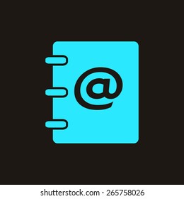 Notebook, address, phone book icon