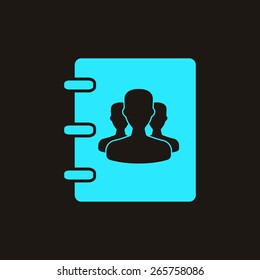 Notebook, address, phone book icon