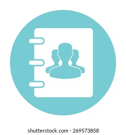 Notebook, address, phone book icon 