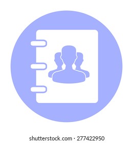 Notebook, address, phone book icon