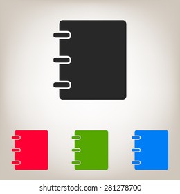 Notebook, address, phone book icon