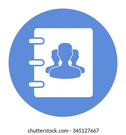 Notebook, address, phone book icon
