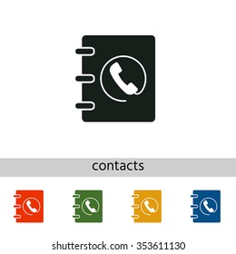 Notebook, address, phone book icon