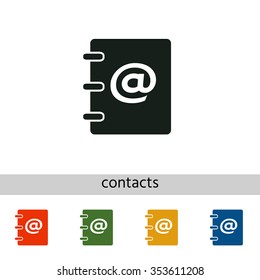 Notebook, address, phone book icon