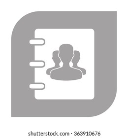 Notebook, address, phone book icon