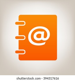 Notebook, address, phone book icon