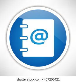 Notebook, address, phone book icon